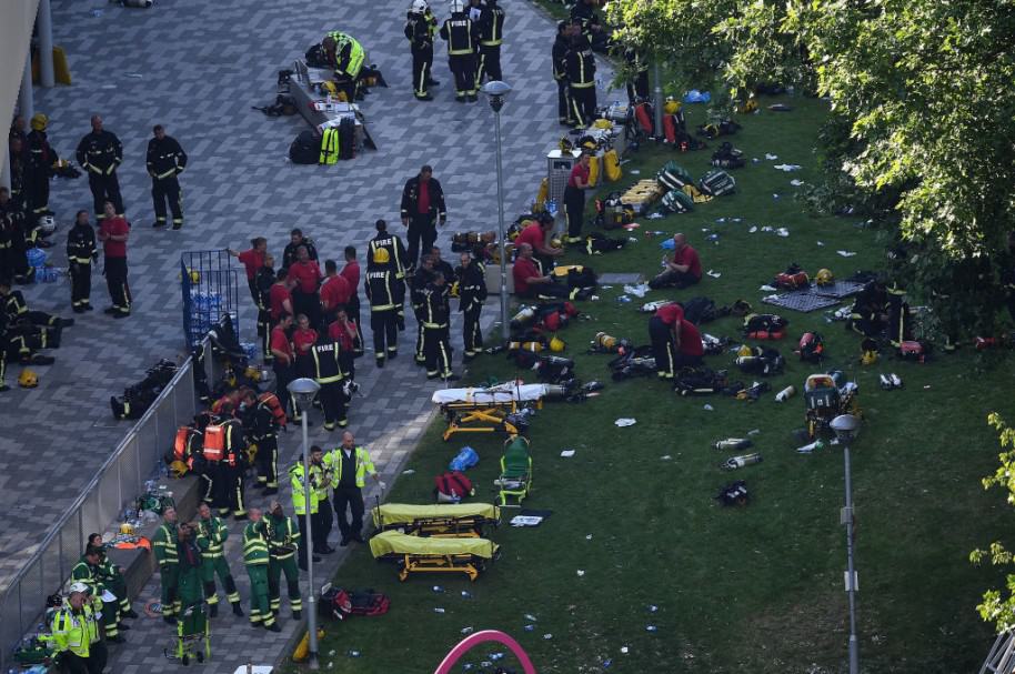 Rescatistas en Londres