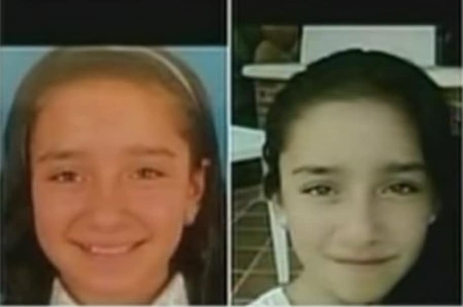 Nicol Geraldín González Ramírez (12 años) y Daniela Hernández (11 años), desaparecidas.