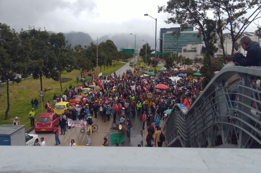 Bloqueos en la calle 26
