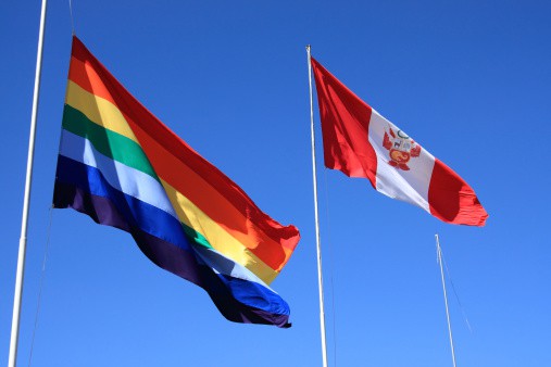 Bandera de Cusco y de Perú