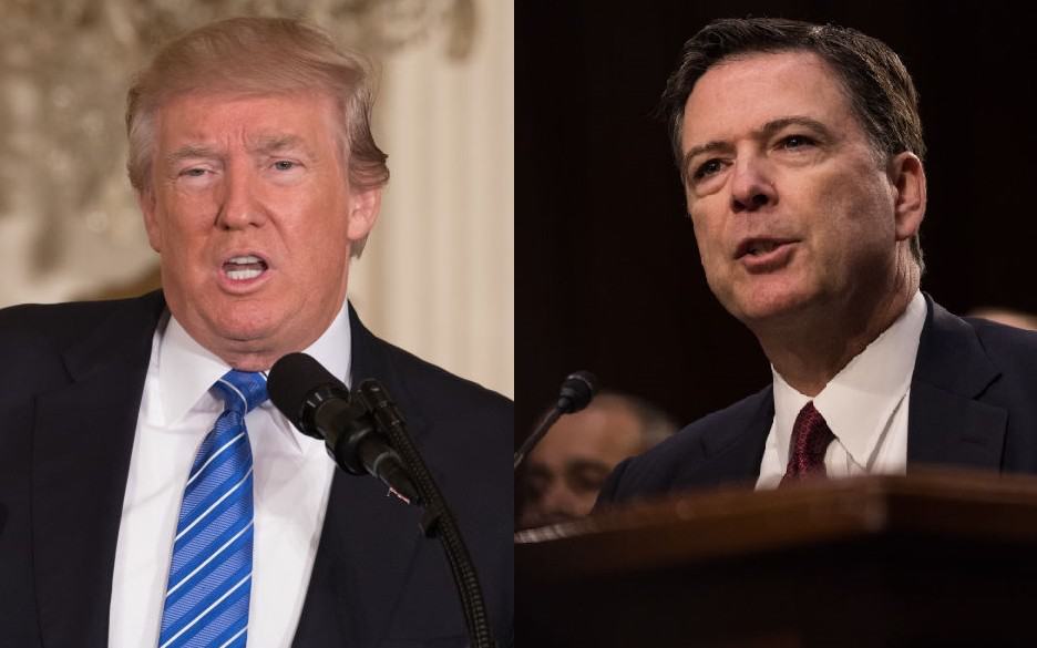 Donald Trump y James Comey