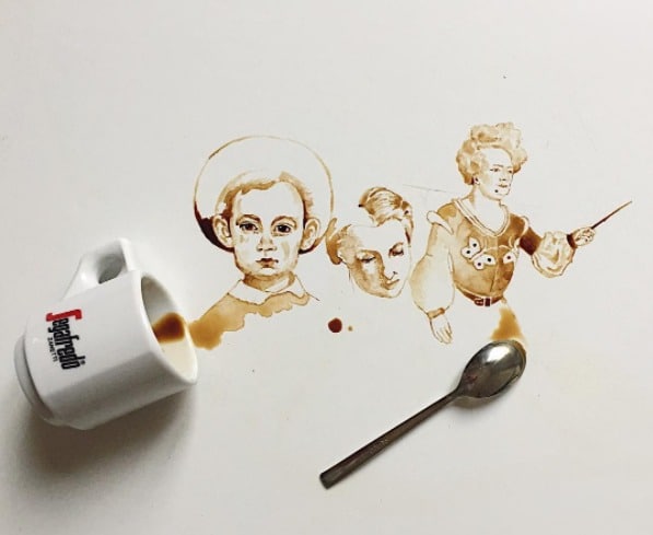 Arte con café. Pulzo.com