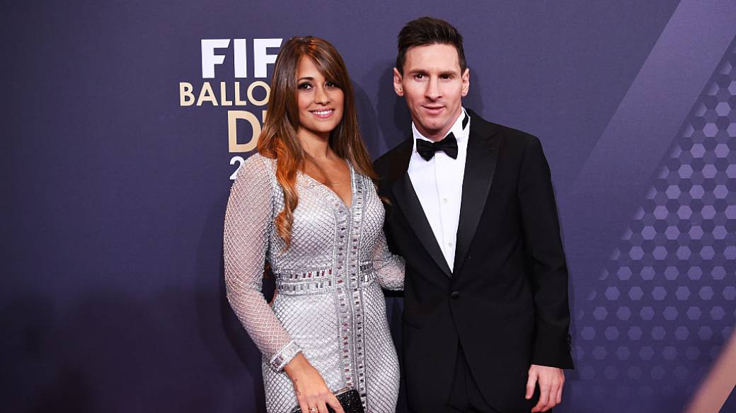 Messi y Antonella Rocuzzo