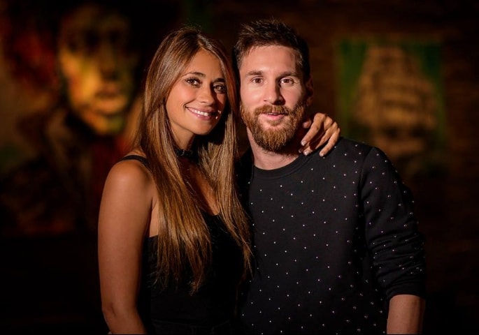 Antonella Roccuzzo y Lionel Messi