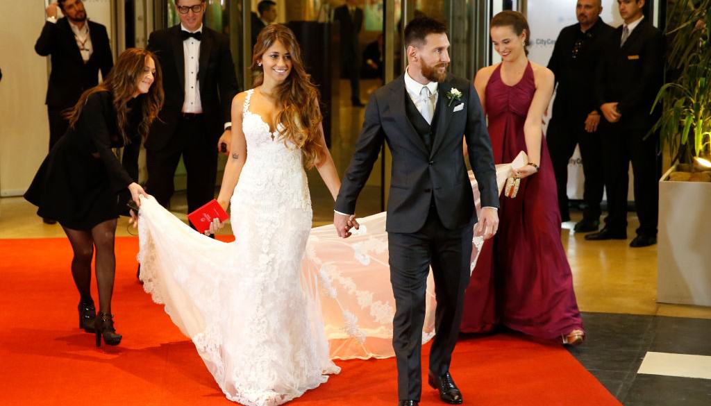 Lionel Messi y Antonela Rocuzzo