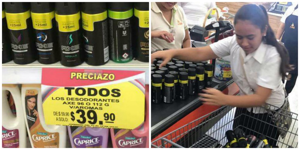 Supermercado vende 235 desodorantes por precio de uno
