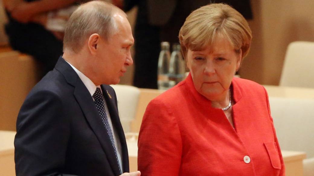 Cara De Angela Merkel A Vladimir Putin