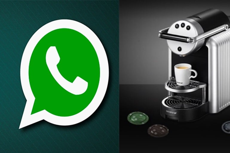 WhatsApp y Cafetera