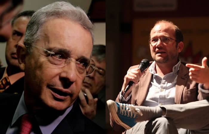 Álvaro Uribe y Daniel Samper Ospina