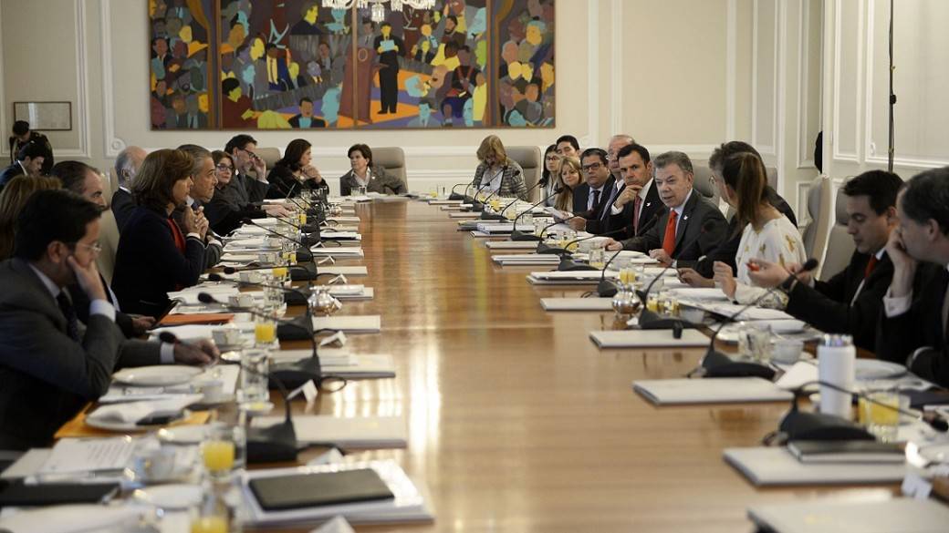 Juan Manuel Santos, en consejo de ministros