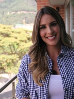 Carolina Soto, presentadora.