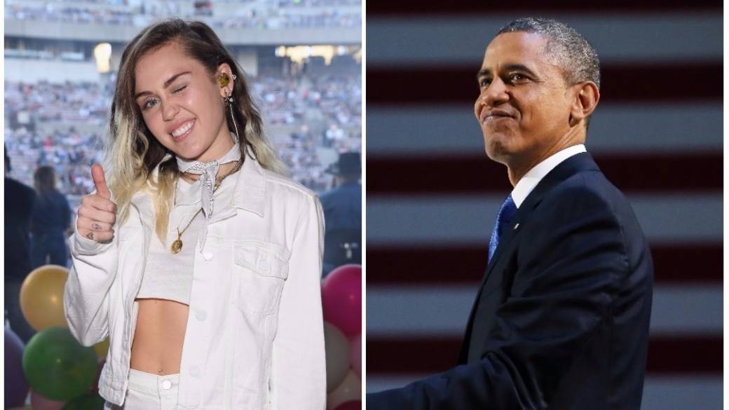 Miley Cyrus / Barack Obama