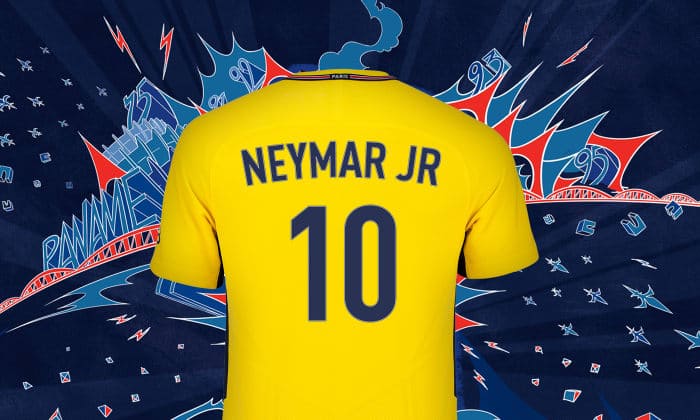 A venta, la camiseta Neymar el
