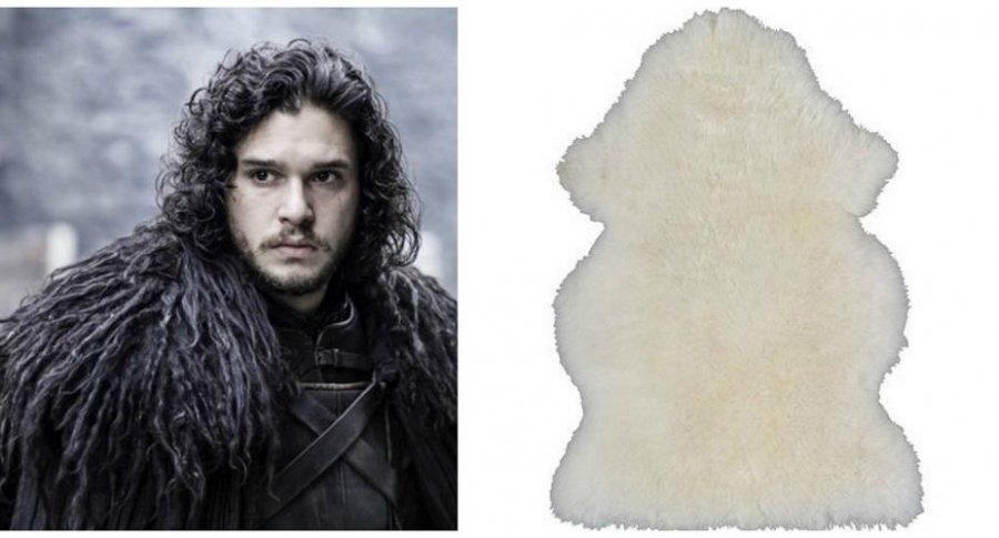 Capas de Jon Snow son tapetes de piel de oveja