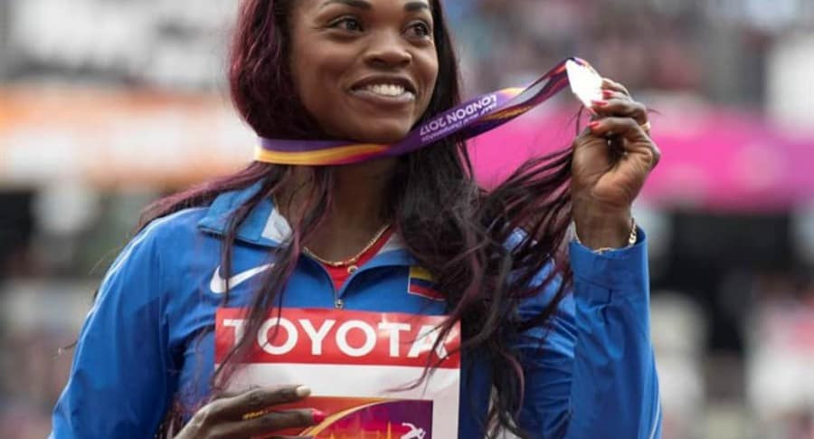 Caterine Ibargüen, atleta colombiana.