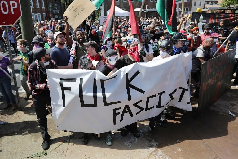Protesta en Charlottesville, Estados Unidos. Pulzo. Protesta en Charlottesville, Estados Unidos. Pulzo.