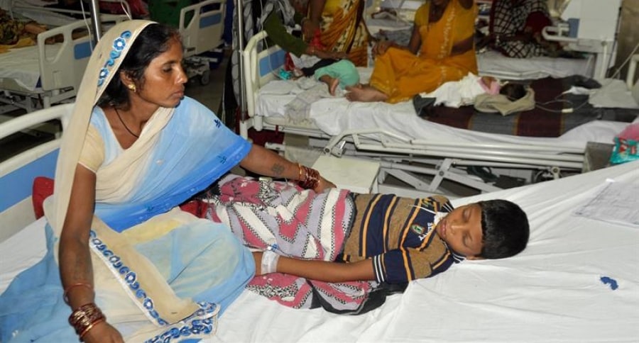 Niños muriendo en la India