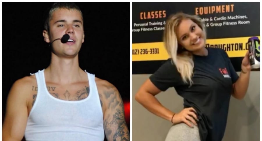 Justin Bieber y empleada de gimnasio que le llamó la atención. Pulzo.