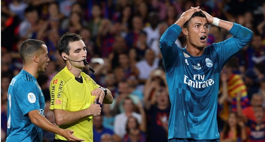 Cristiano Ronaldo expulsado en Supercopa