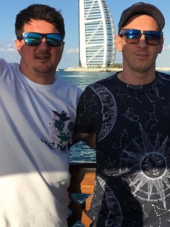 Lionel Messi y sus hermanos