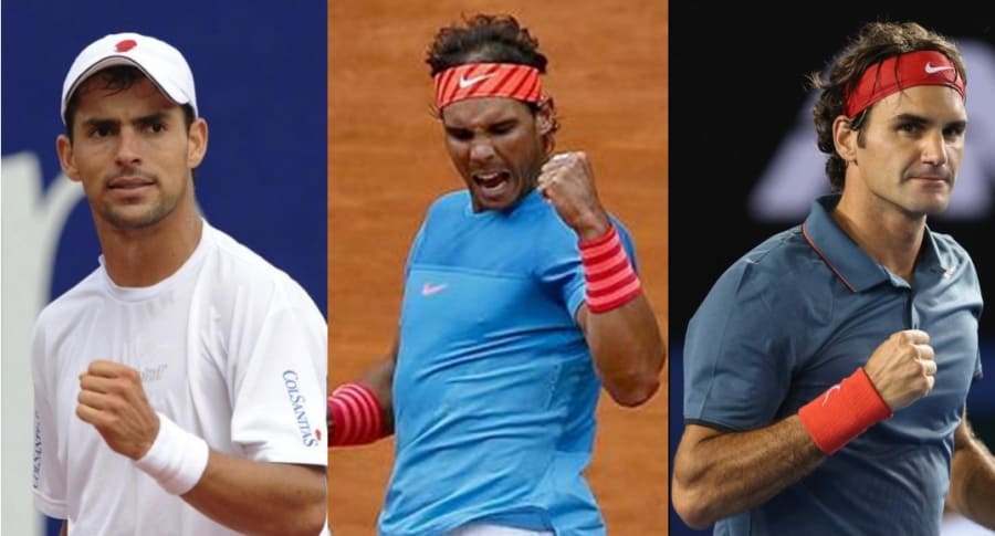 Giraldo, Nadal y Federer