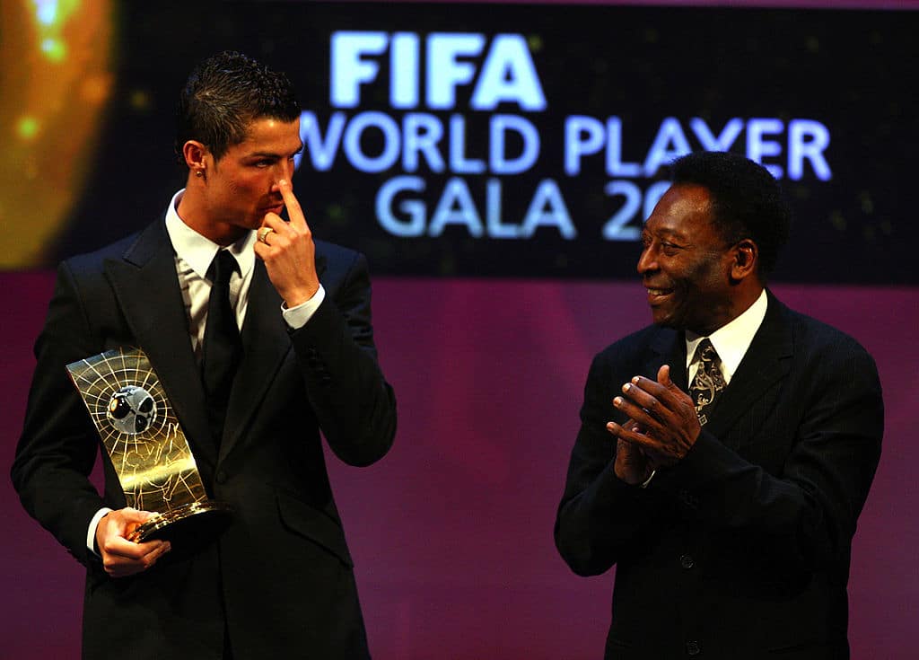 Pelé y Cristiano Ronaldo