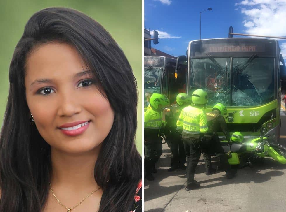 Paola Andrea Bahamón, patrullera que murió arrollada por Transmilenio