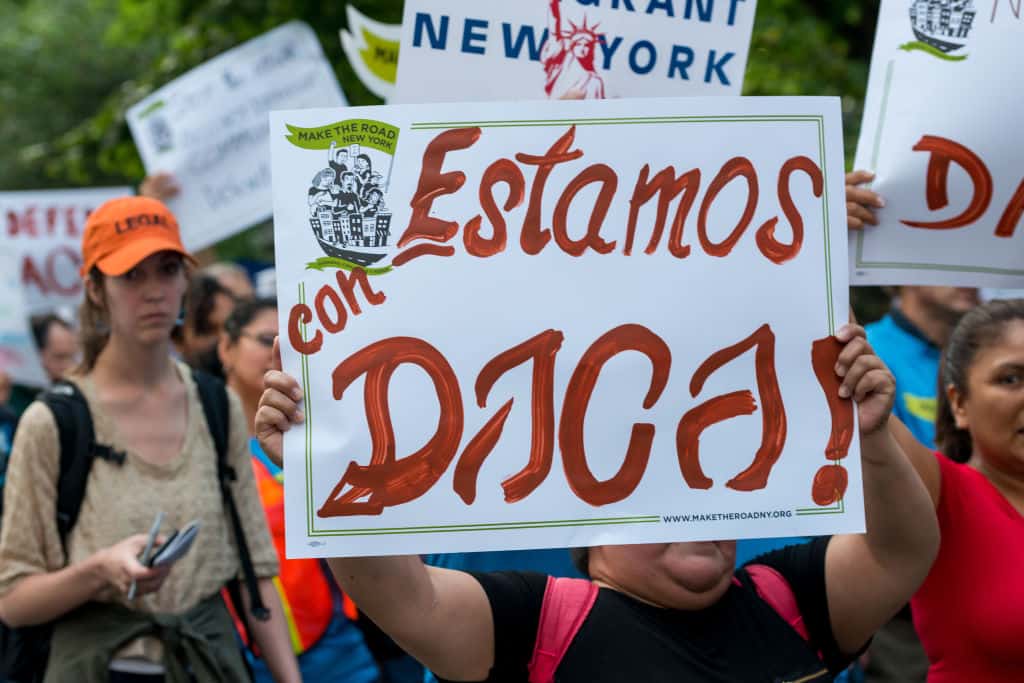 Manifestación a favor del DACA en Nueva York
