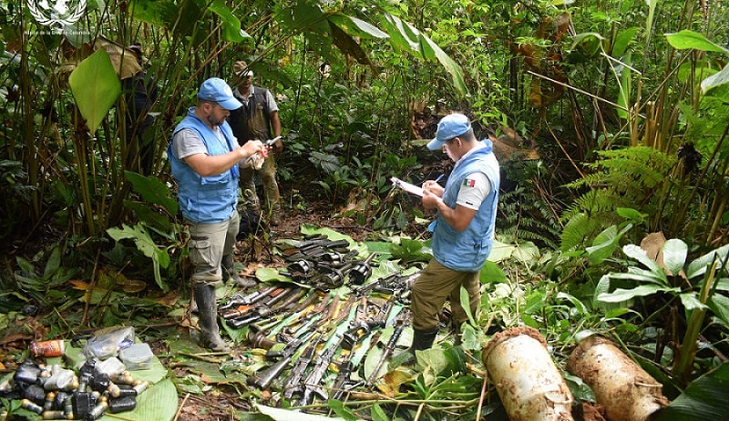 Extracción de caletas de las Farc
