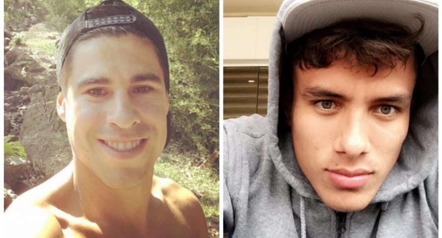 Jugadores de fútbol Mauricio Molina y Andrés Felipe Roa. Pulzo.