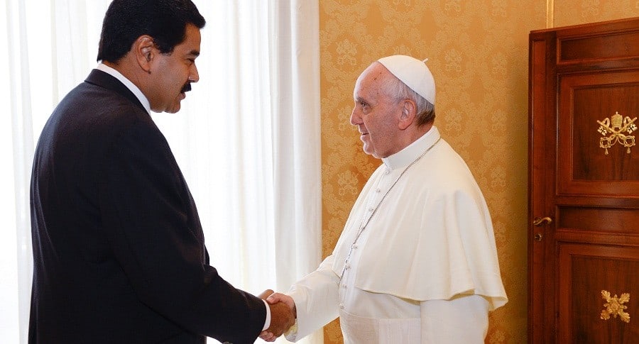Nicolás Maduro y el papa Francisco