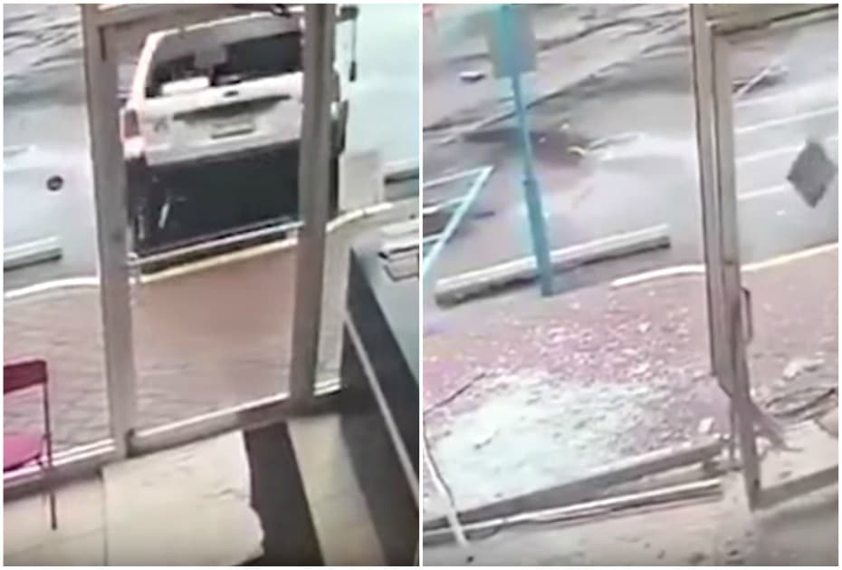 Camioneta choca contra lavandería.