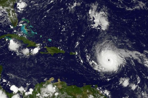 Foto del huracán Irma