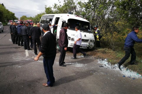 Accidente de ruta escolar en norte de Bogota
