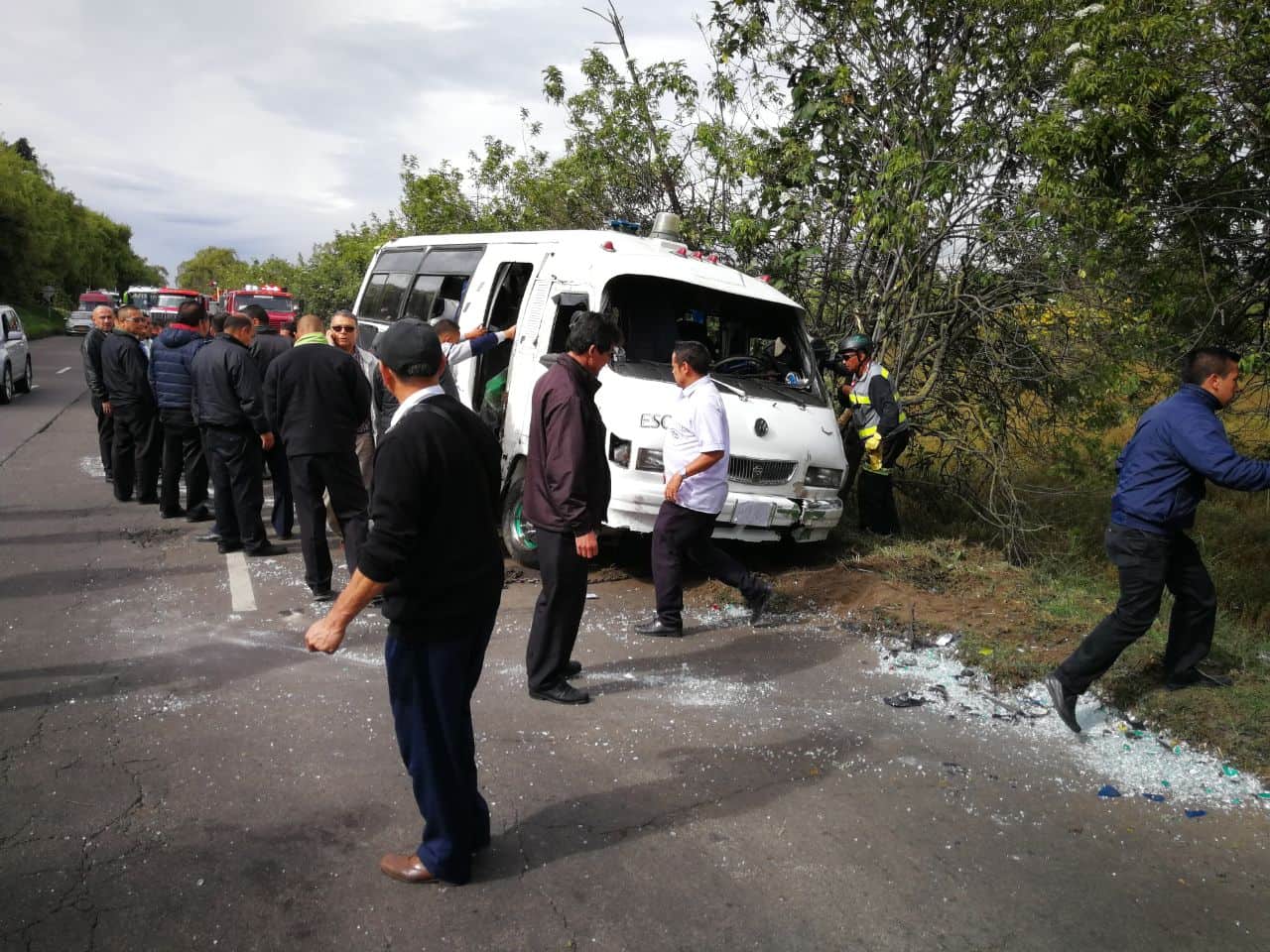 Accidente de ruta escolar en norte de Bogota