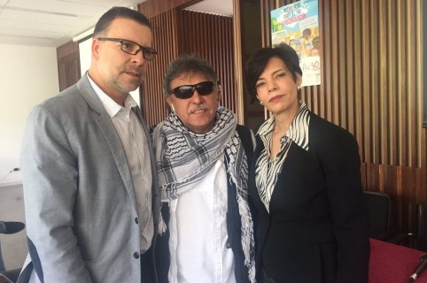 Freddy Rendón Herrera, Jesús Santrich, Bertha Fríes.