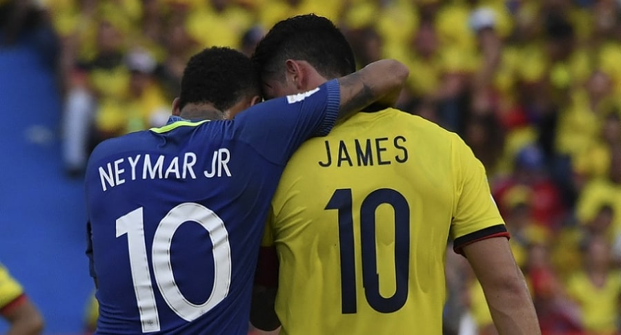 Neymar y James