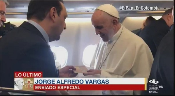 Jorge Alfredo Vargas y el papa Francisco
