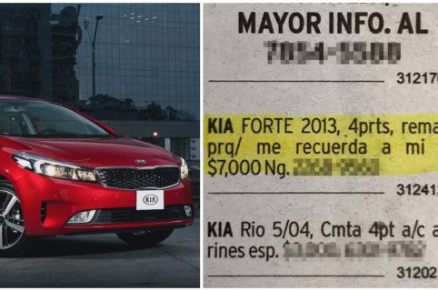 Clasificado de remate de Kia Forte. Pulzo.