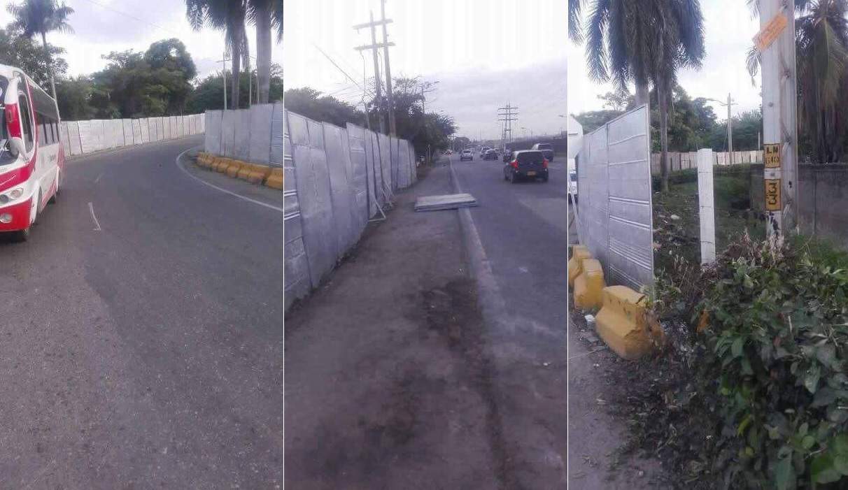 Barrio cercado en Cartagena