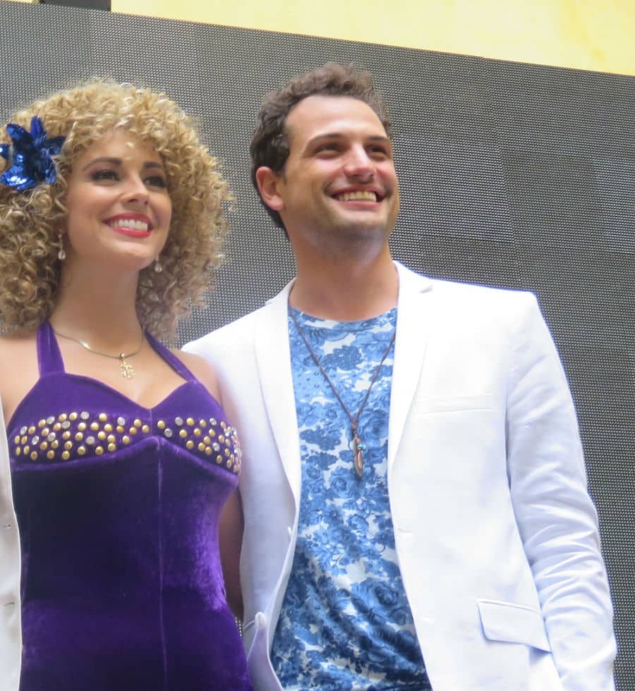 María Elisa Camargo y Roberto Urbina, actores