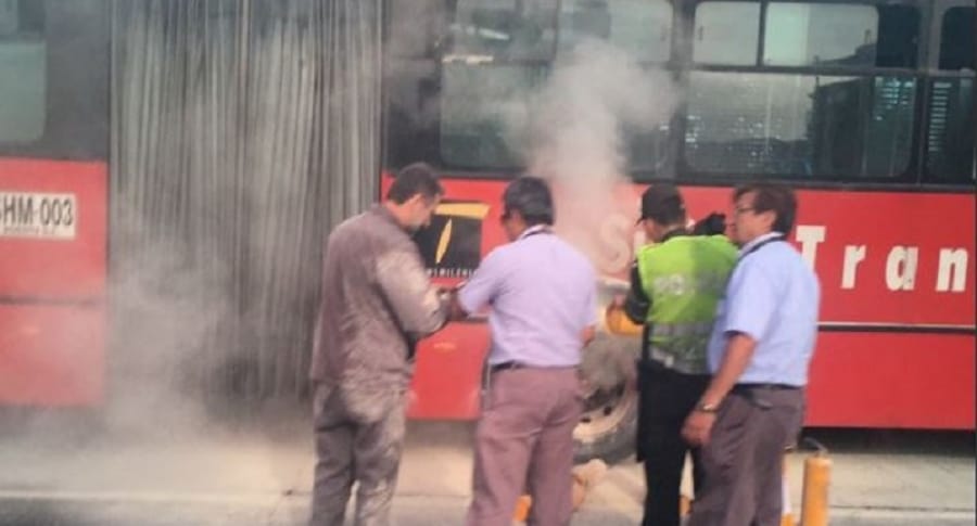 Incidente en bus de Transmilenio