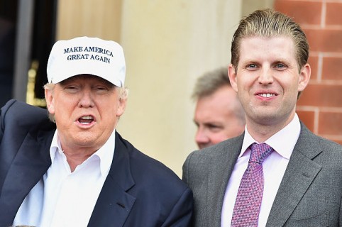 Donald Trump y su hijo Eric Trump