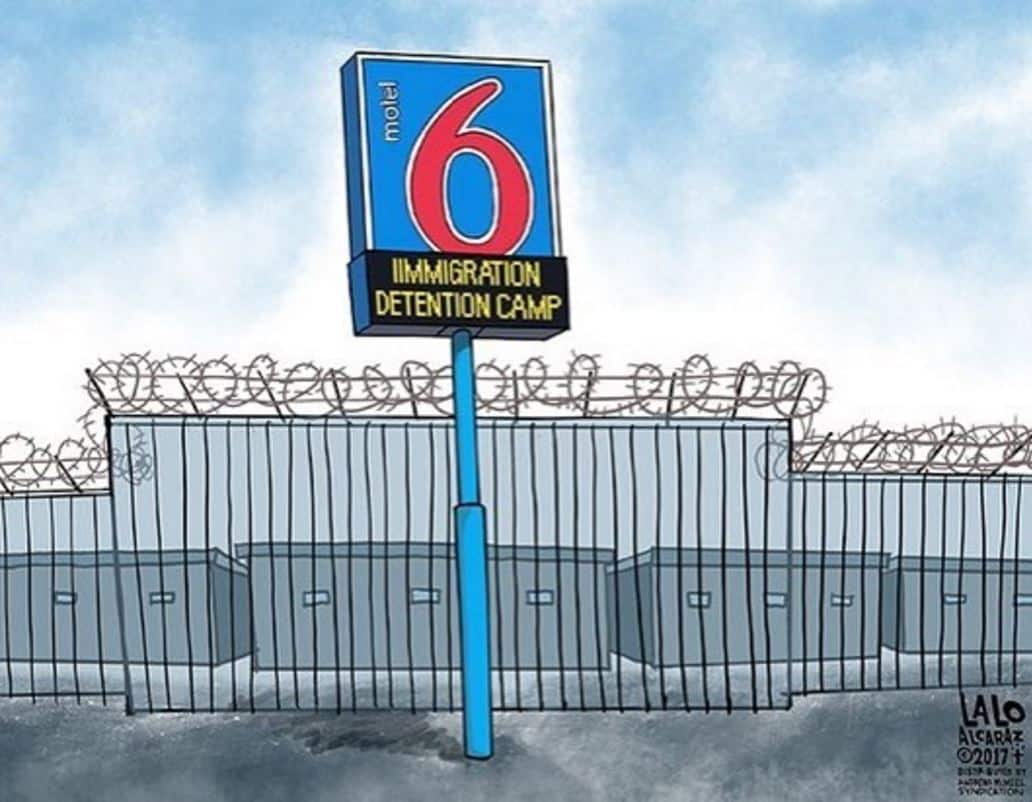 Caricatura Motel 6