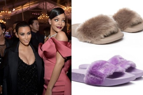 Acusan a Kim Kardashian de copiar pantuflas de Rihanna