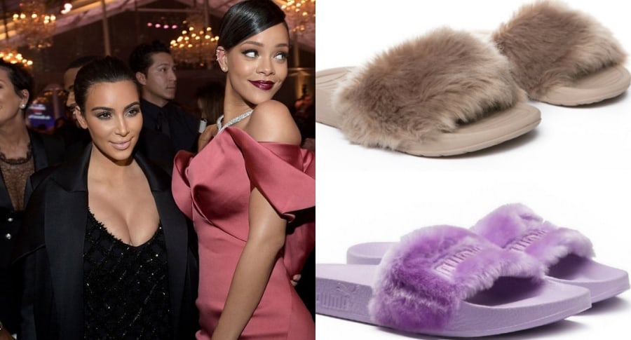 Acusan a Kim Kardashian de copiar pantuflas de Rihanna