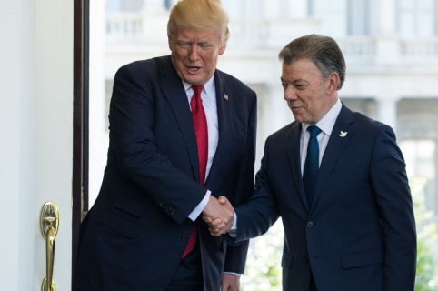 Donald Trump y Juan Manuel Santos