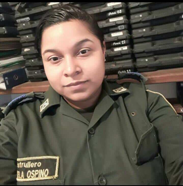 Patrullera Ángela Ospino Villegas, quien se suicidió en Fonseca, La Guajira. Pulzo.