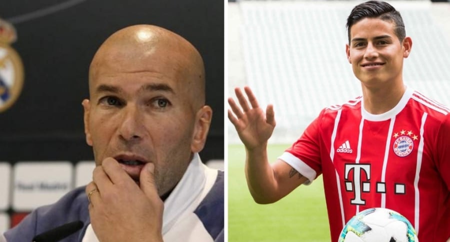 Zinedine Zidane y James Rodríguez