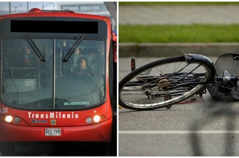 Transmilenio y bicicleta. Pulzo.